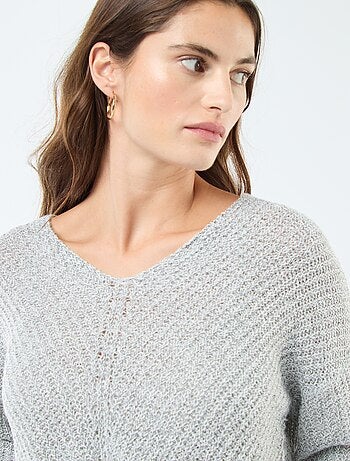 Pull en maille col V 'JDY'