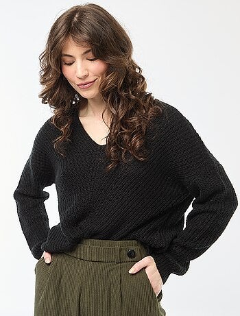 Pull en maille col V 'JDY'
