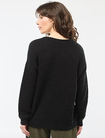 Pull en maille col V 'JDY'