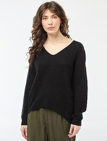 Pull en maille col V 'JDY'