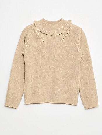 Pull en maille côtelée