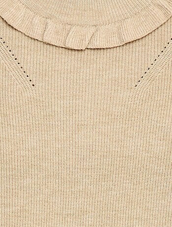 Pull en maille côtelée