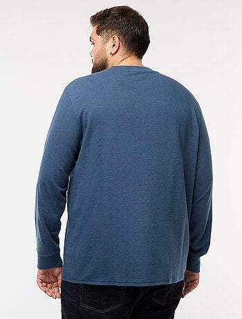 Pull en maille côtelée et col rond