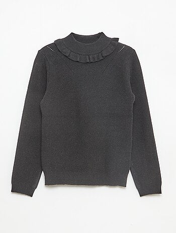 Pull en maille côtelée