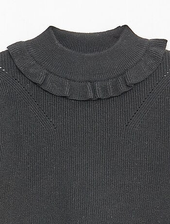 Pull en maille côtelée