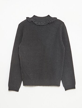 Pull en maille côtelée