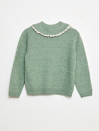 Pull en maille douce avec col claudine