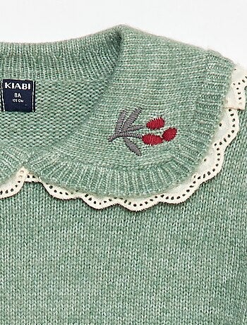 Pull en maille douce avec col claudine