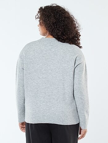 Pull en maille épaisse avec col V