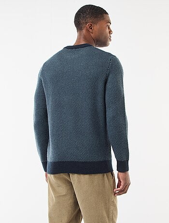 Pull en maille fantaisie col rond