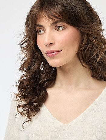 Pull en maille fine col V 'JDY'