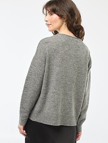 Pull en maille fine col V 'JDY'