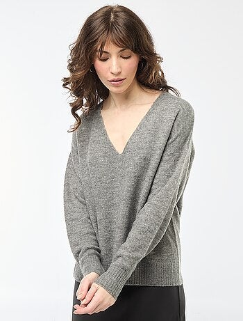Pull en maille fine col V 'JDY'