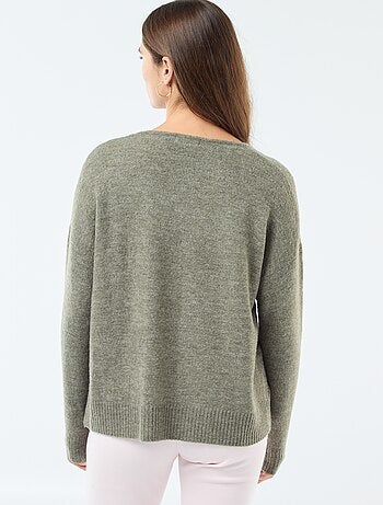 Pull en maille fine col V 'JDY'