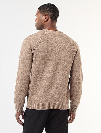 Pull en maille grosse jauge uni
