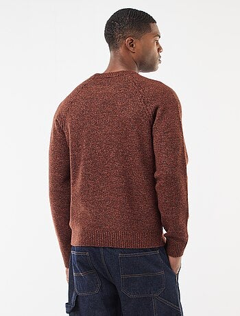 Pull en maille grosse jauge uni