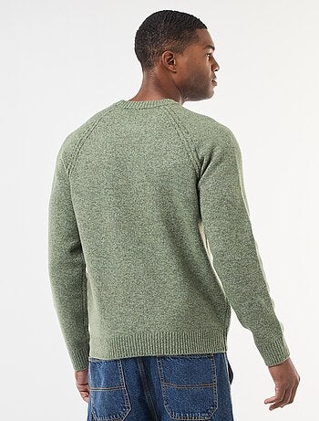 Pull en maille grosse jauge uni