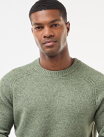 Pull en maille grosse jauge uni