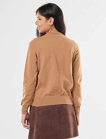 Pull en maille léger col rond