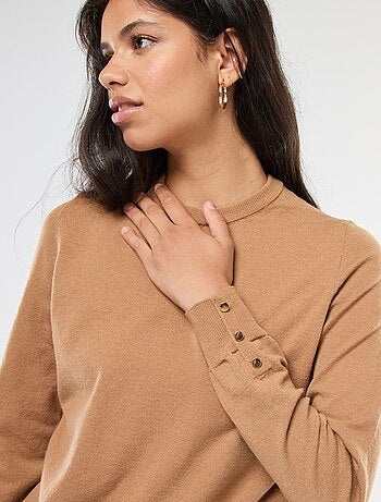 Pull en maille léger col rond