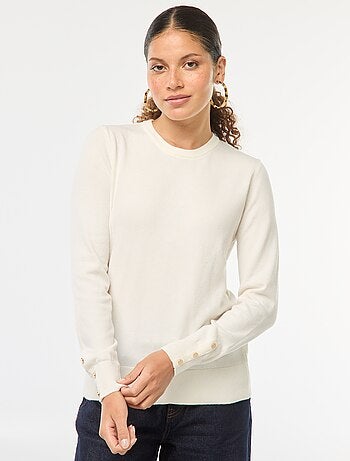 Pull en maille léger col rond