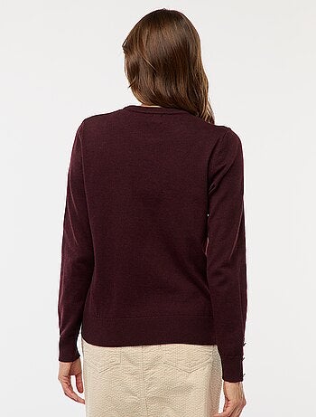 Pull en maille léger col rond