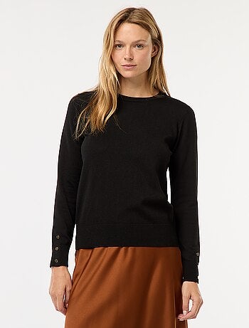 Pull en maille léger col rond