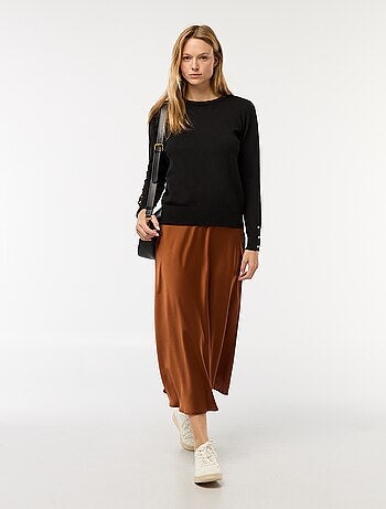 Pull en maille léger col rond