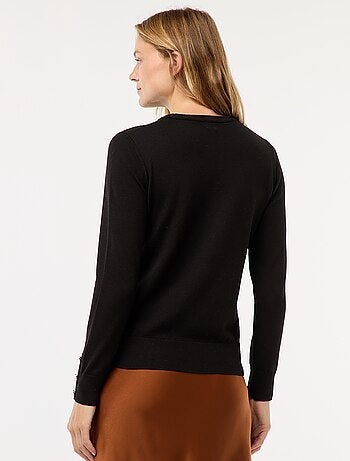 Pull en maille léger col rond