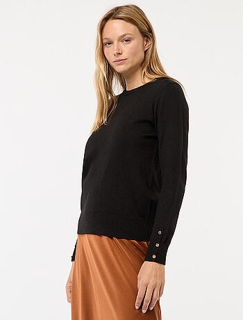 Pull en maille léger col rond