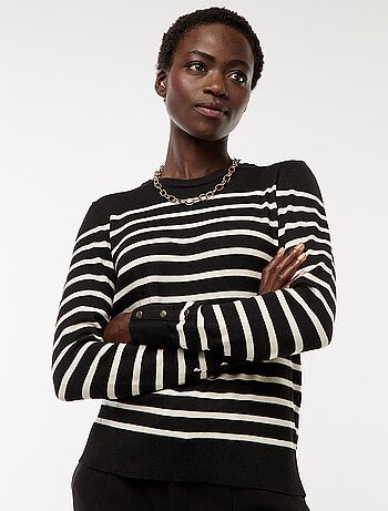 Pull en maille léger col rond