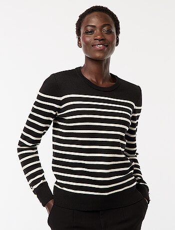 Pull en maille léger col rond