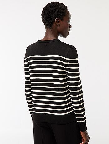Pull en maille léger col rond