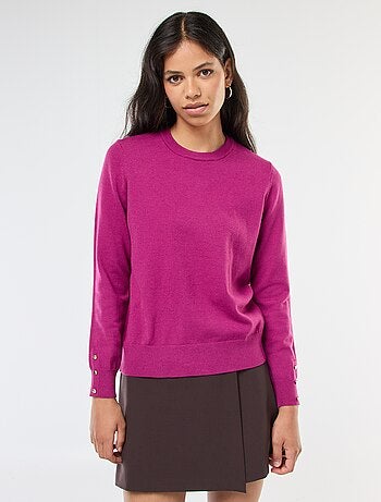 Pull en maille léger col rond