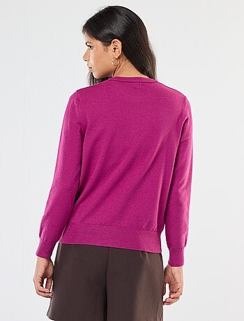 Pull en maille léger col rond