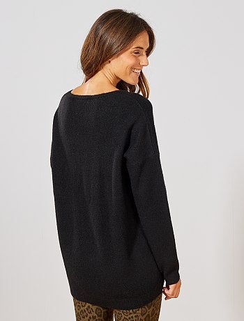Pull en maille mousseuse - Kiabi