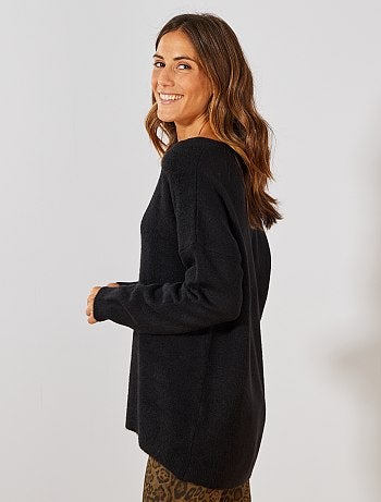 Pull en maille mousseuse - Kiabi