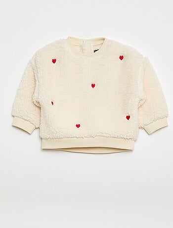 Pull en maille moutonnée à motif