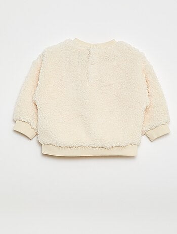 Pull en maille moutonnée à motif