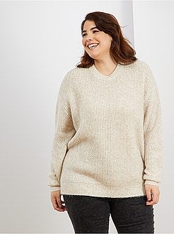 Pull en maille perlée - Kiabi