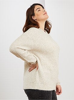 Pull en maille perlée - Kiabi
