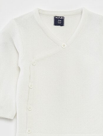 Pull en maille point mousse