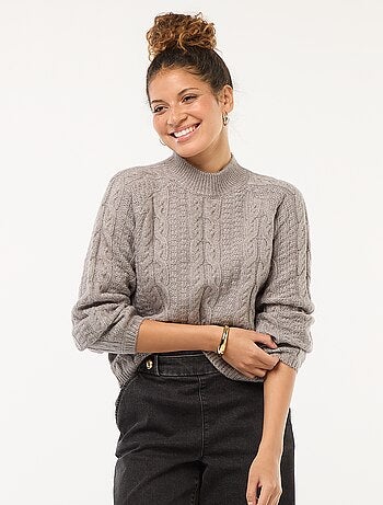 Pull en maille torsadée 'JDY'