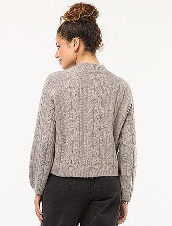 Pull en maille torsadée 'JDY'