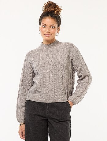 Pull en maille torsadée 'JDY'