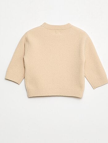 Pull en maille uni à col rond