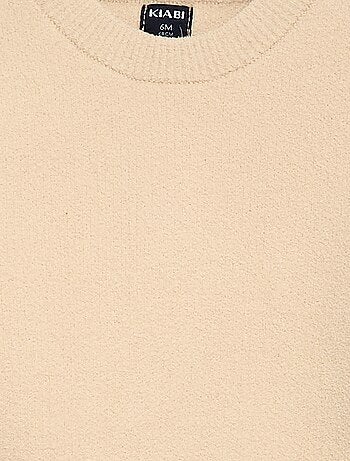 Pull en maille uni à col rond