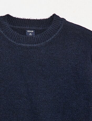 Pull en maille uni à col rond