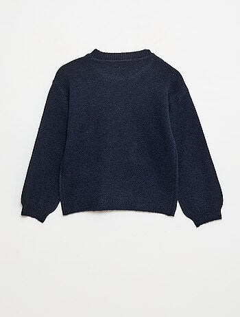Pull en maille uni à col rond
