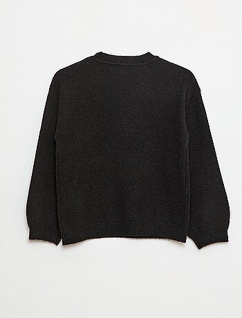 Pull en maille uni à col rond